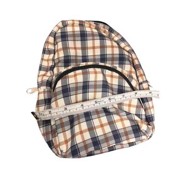 Small plaid backpack - Picture 4 of 8